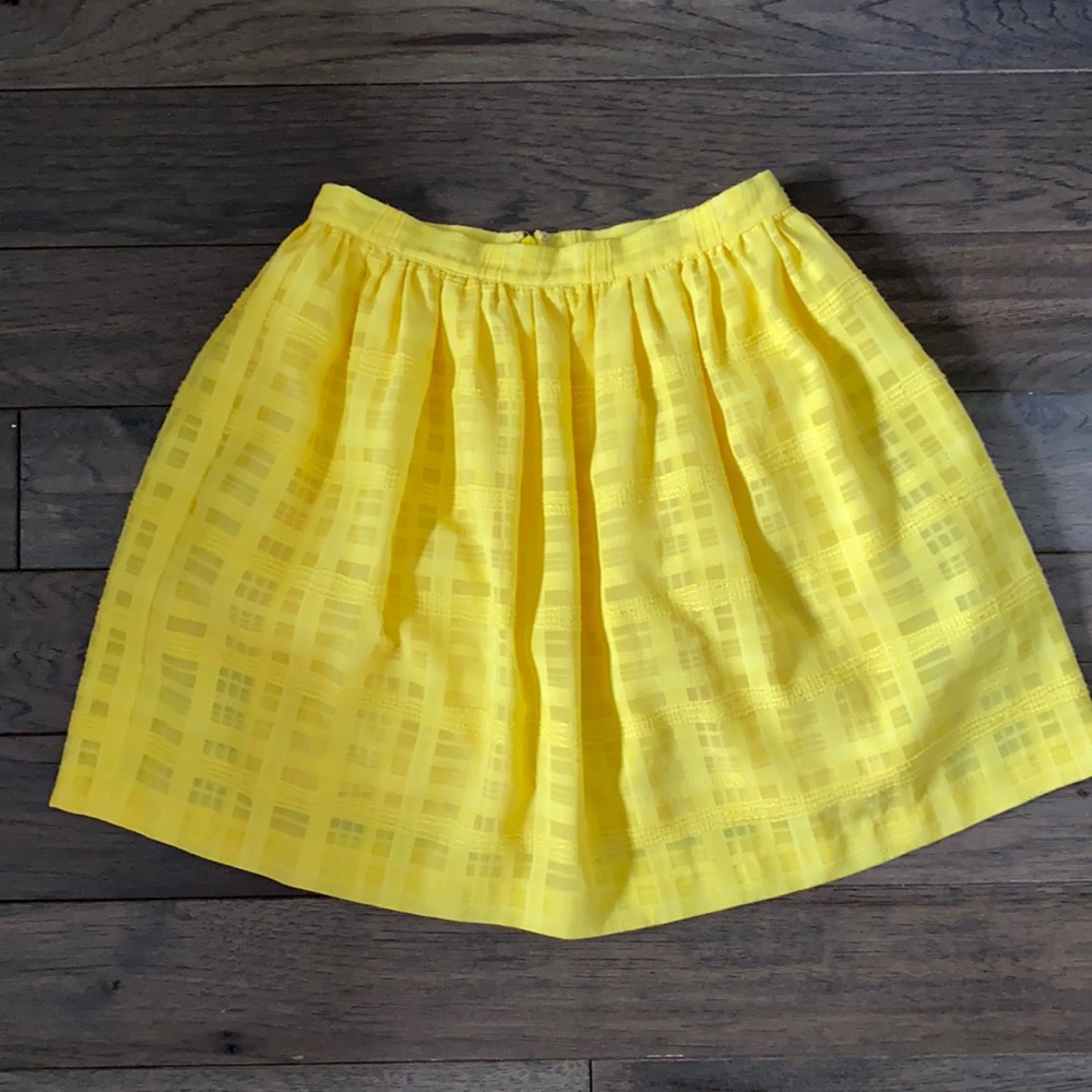 Nordstrom Tilden Tulle Yellow Miniskirt size 0
